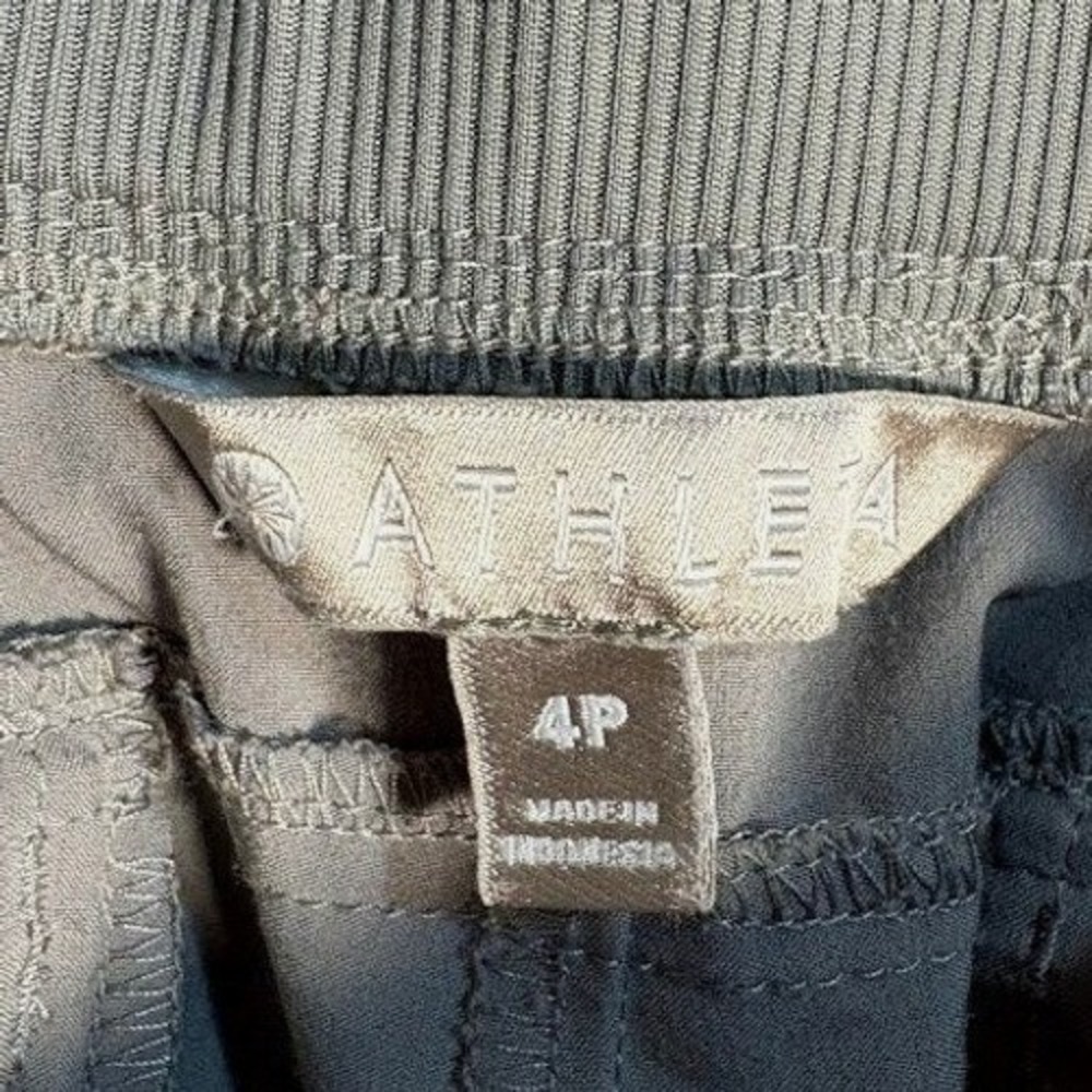 Athleta Gray Jogger Midtown Ankle Pants Women's Size 4P Drawstring Lightweight - Picture 3 of 8